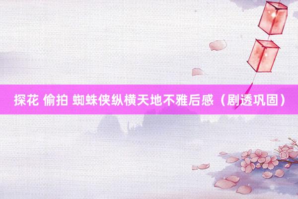 探花 偷拍 蜘蛛侠纵横天地不雅后感（剧透巩固）
