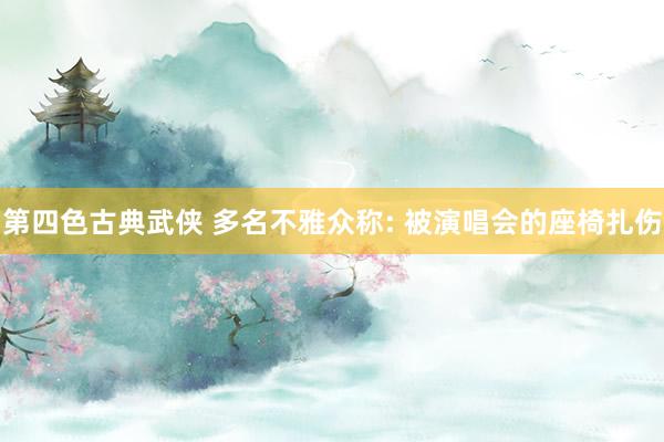 第四色古典武侠 多名不雅众称: 被演唱会的座椅扎伤
